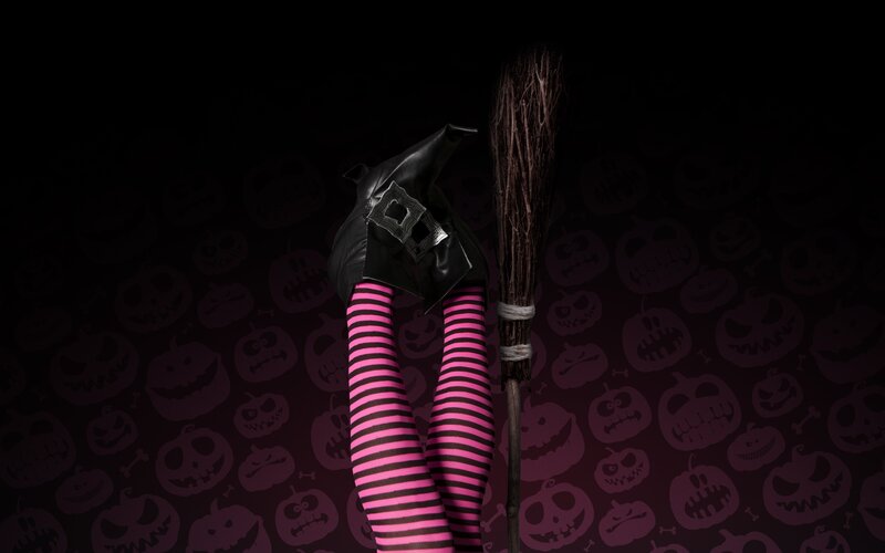 Witch Legs and Broom