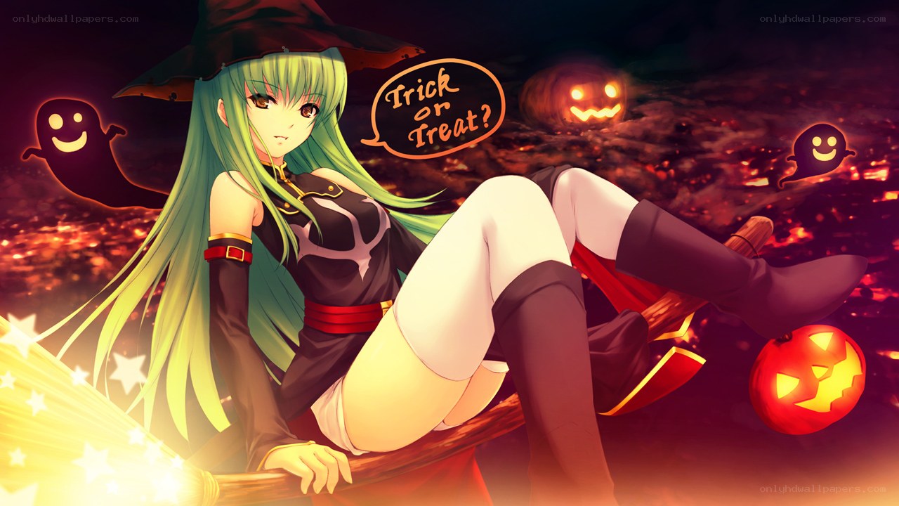 witch on a broomstick