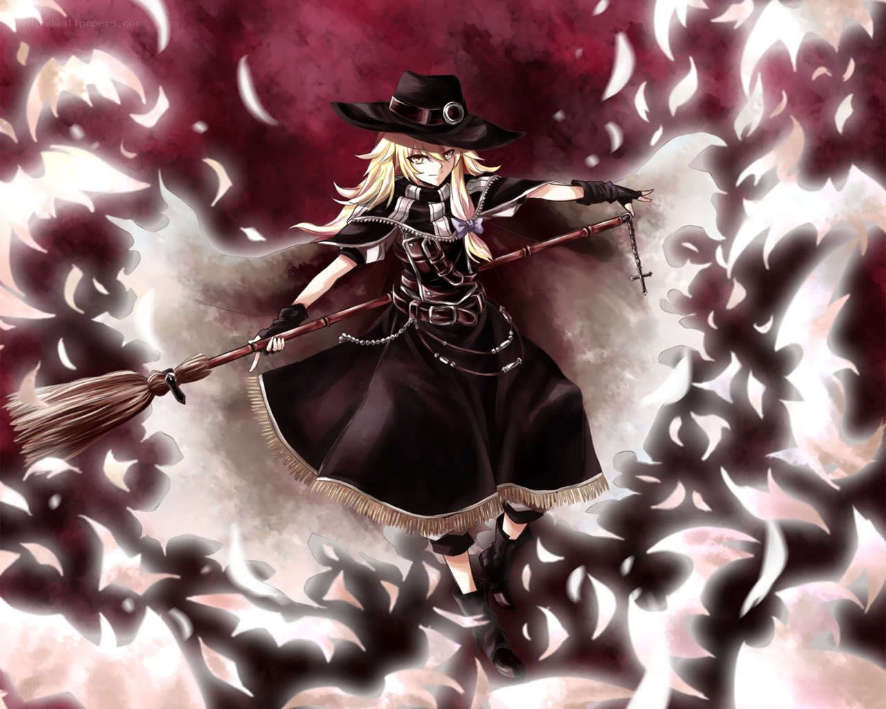 witch on a broomstick