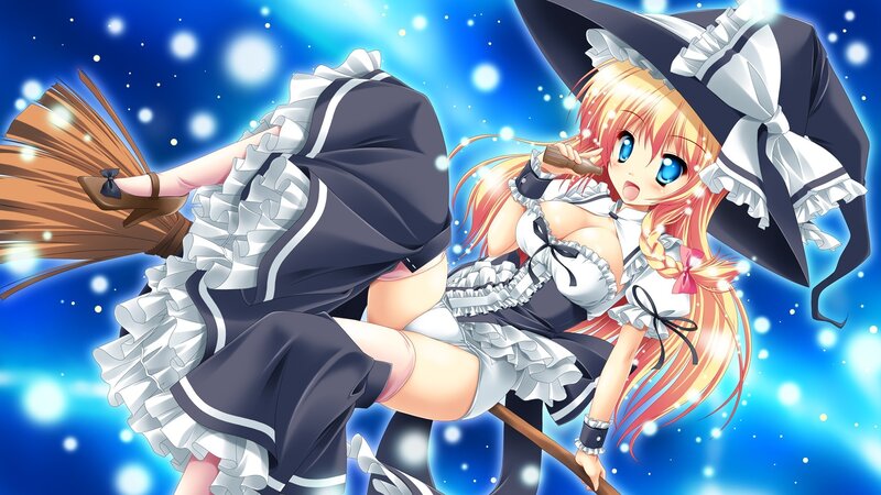 witch on a broomstick