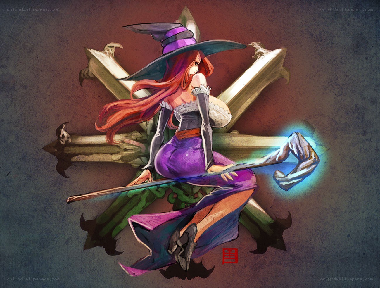 witch on a broomstick