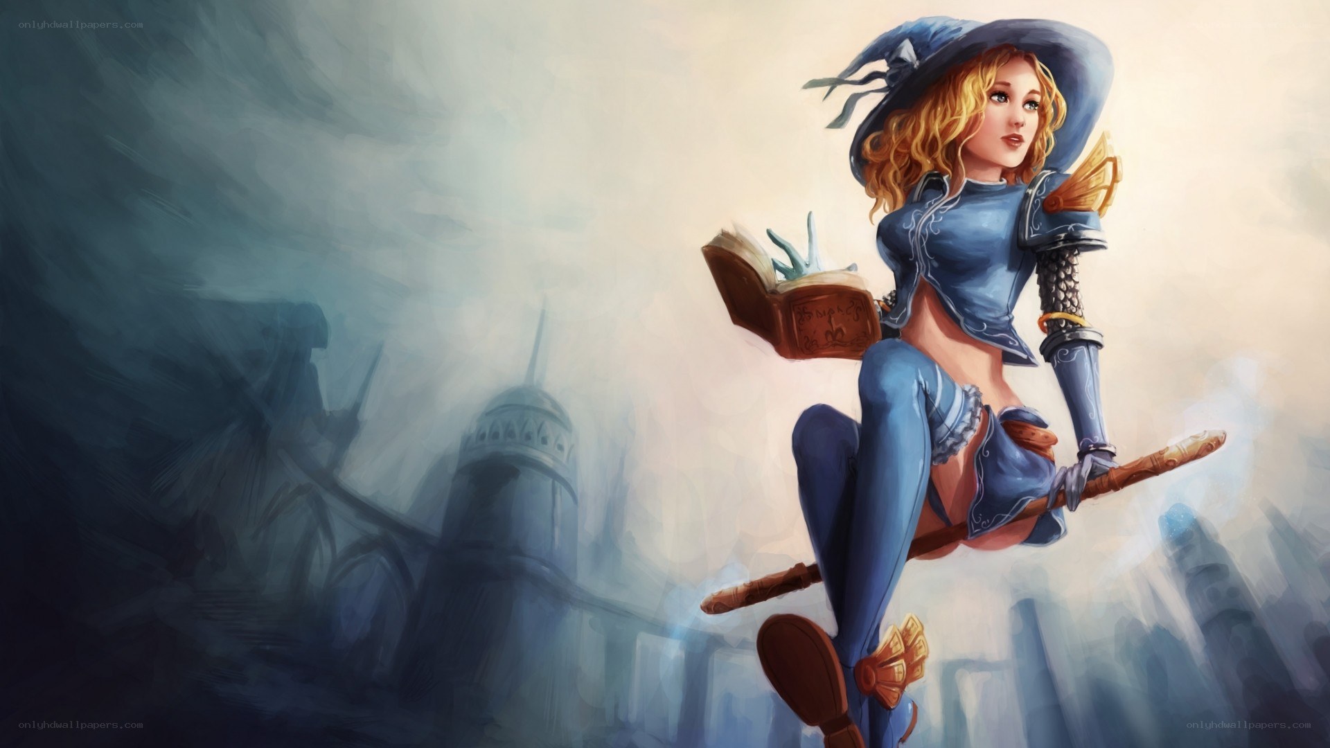 witch on a broomstick