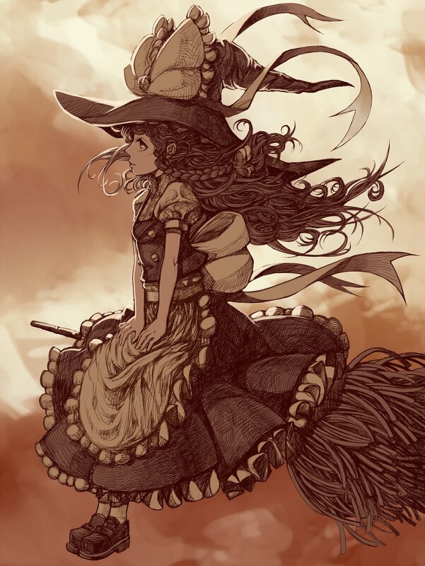 witch on a broomstick