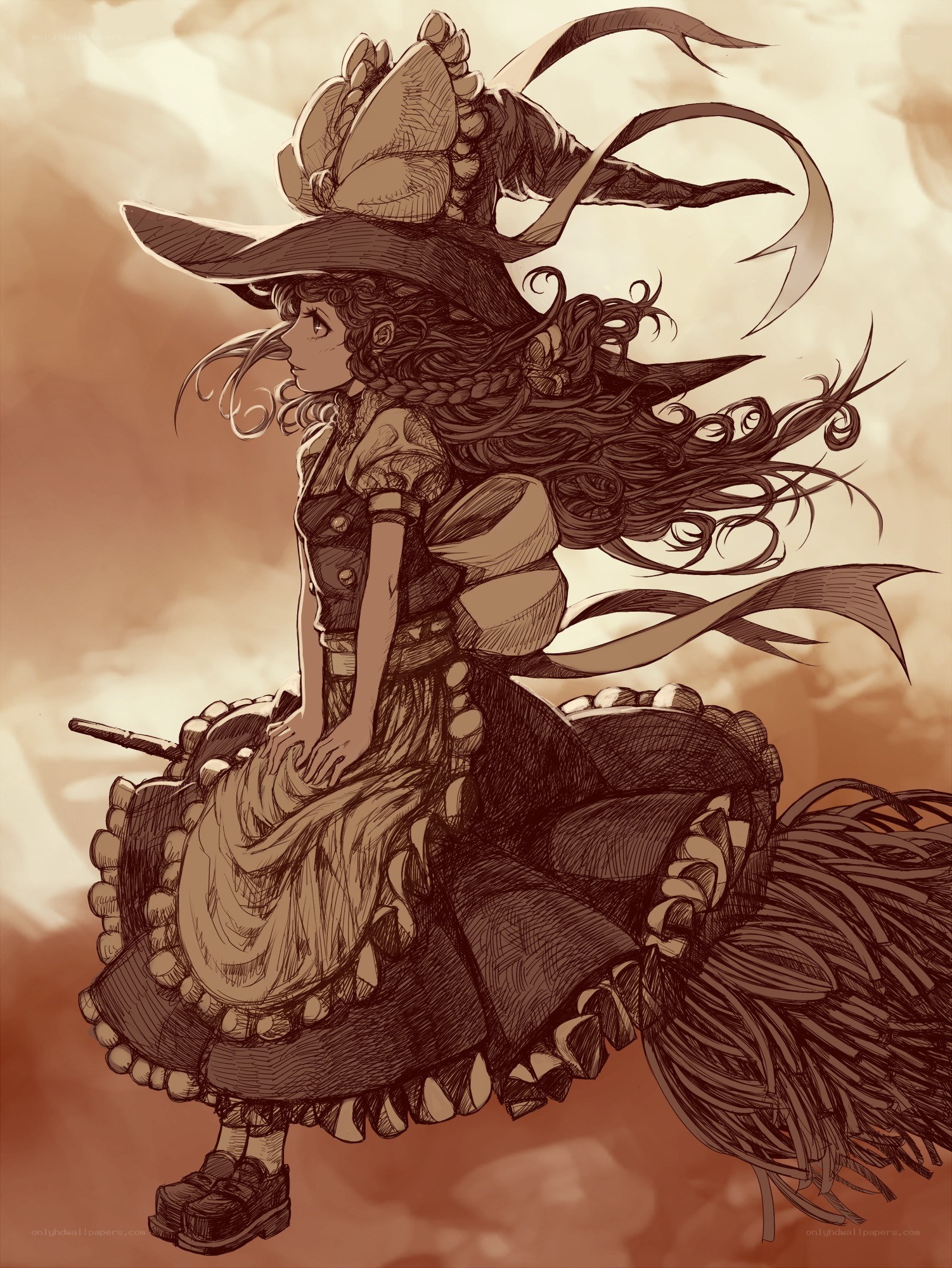 witch on a broomstick
