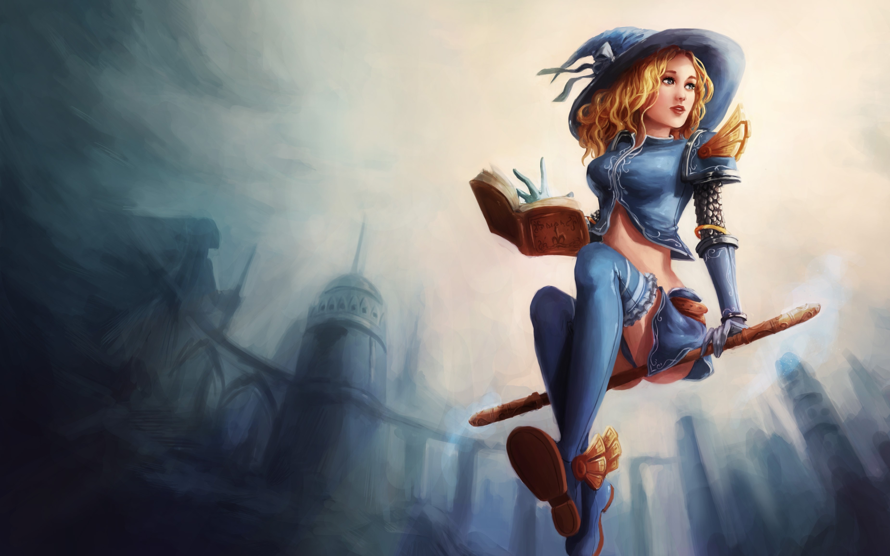 witch on a broomstick