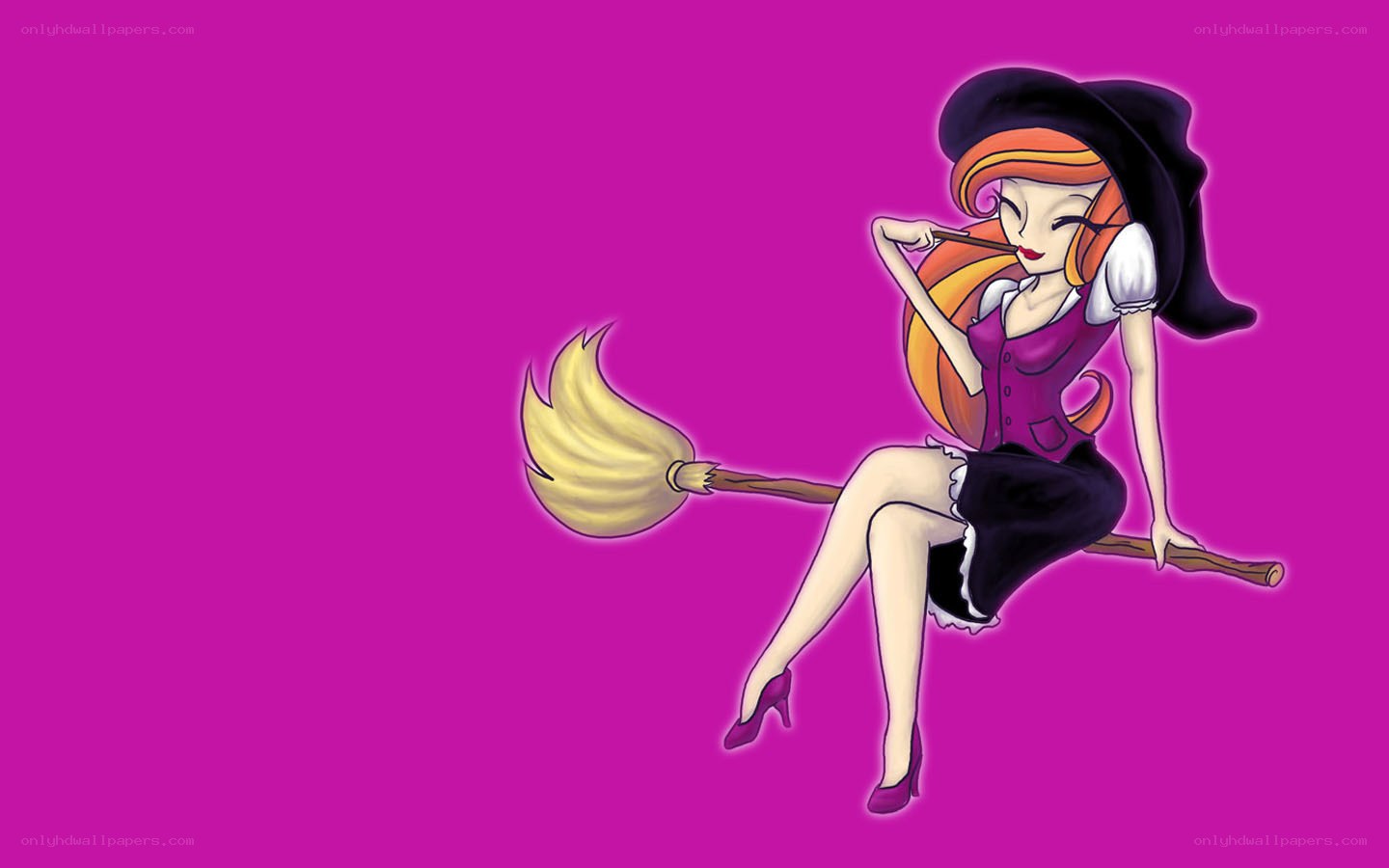 witch on a broomstick