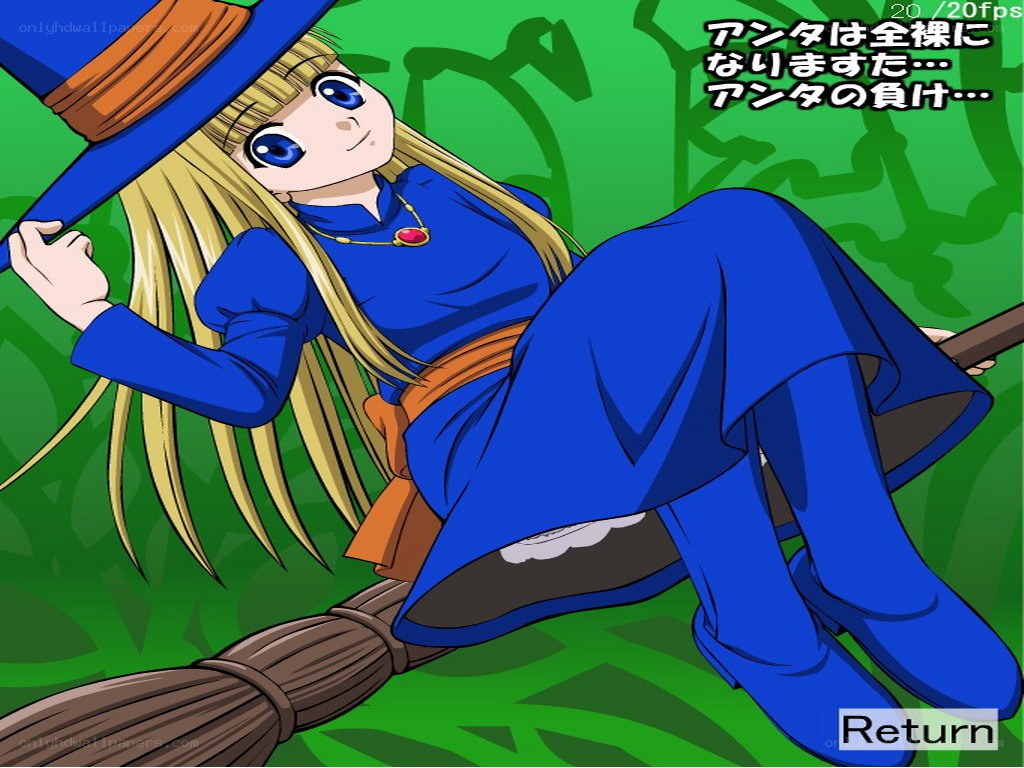 witch on a broomstick