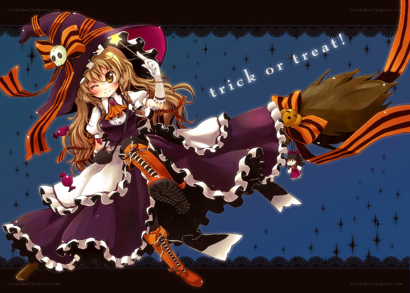 witch on a broomstick