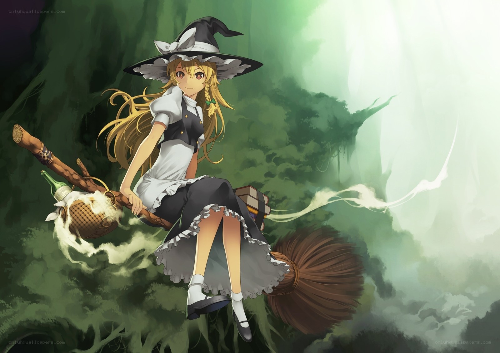witch on a broomstick