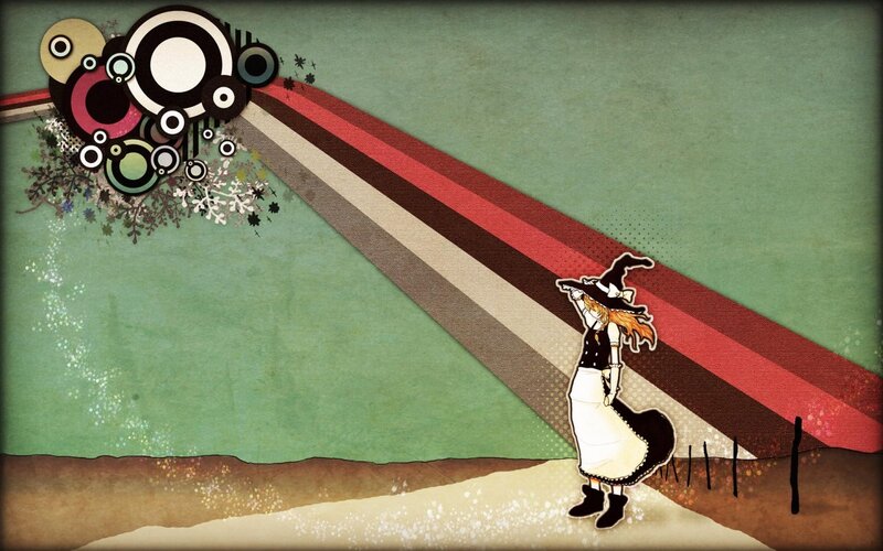witch on a path
