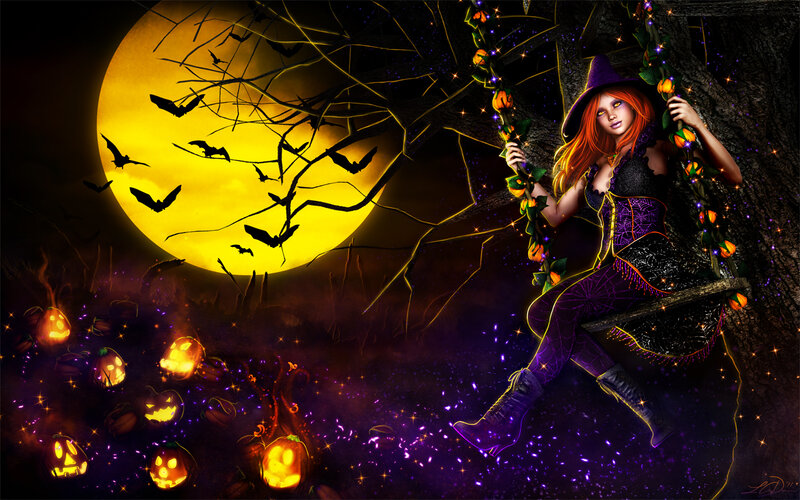 Witch on a Swing