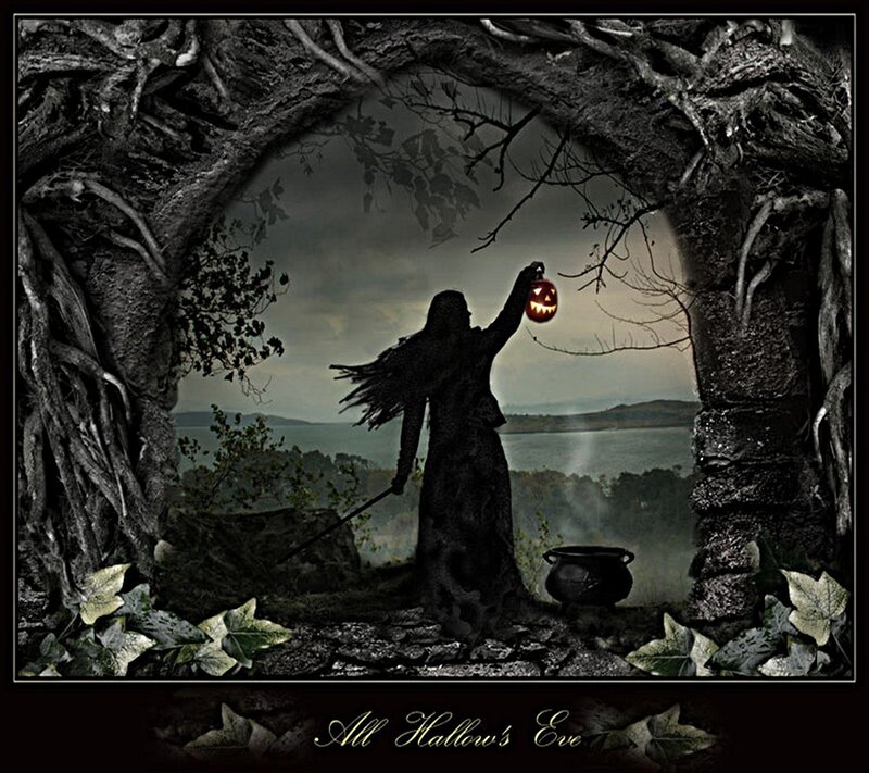 Witch on All Hallows' Eve