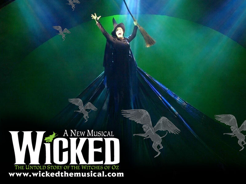 Witch on Broomstick — Green, Dramatic