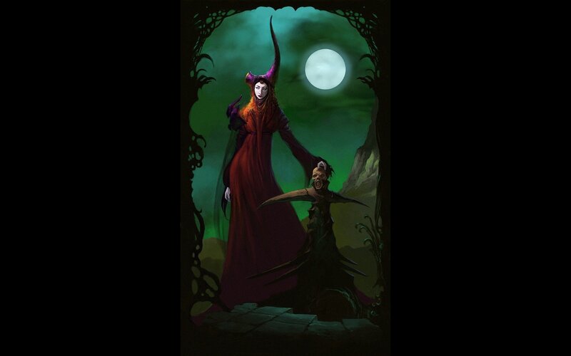 Witch with a captive