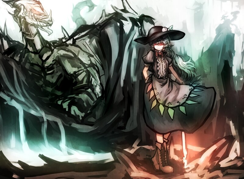 witch with a monster