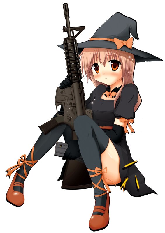witch with assault rifle