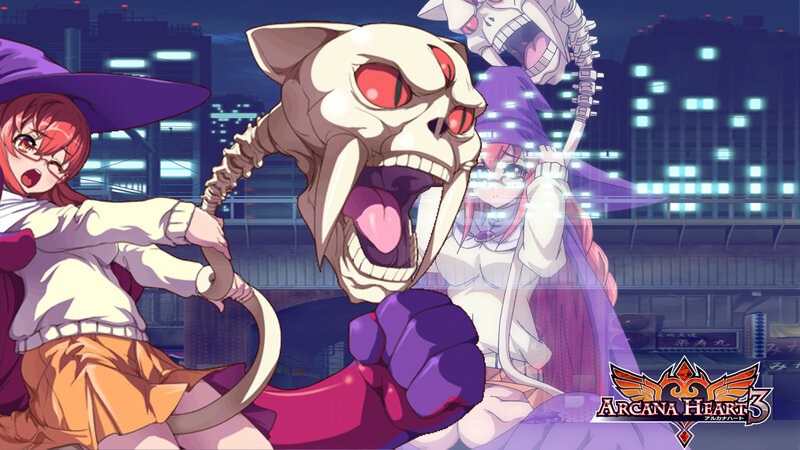 Witch with Cat Skull