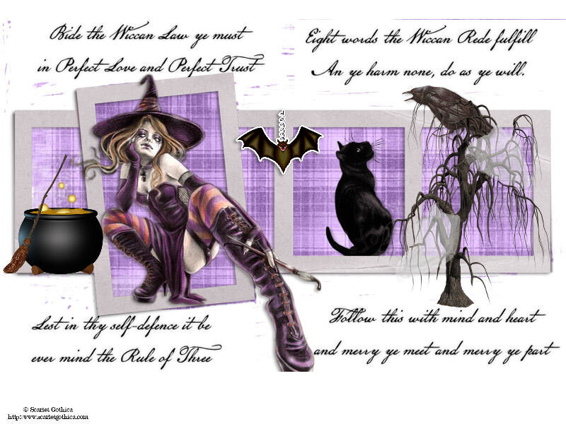 Witch with Cauldron — Purple