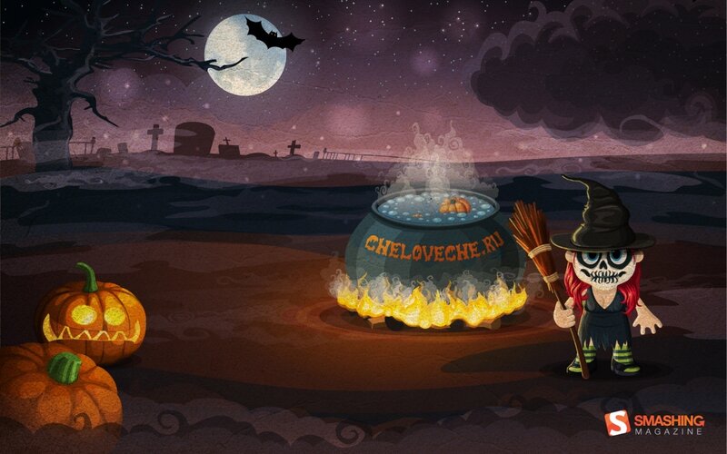 Witch with Cauldron