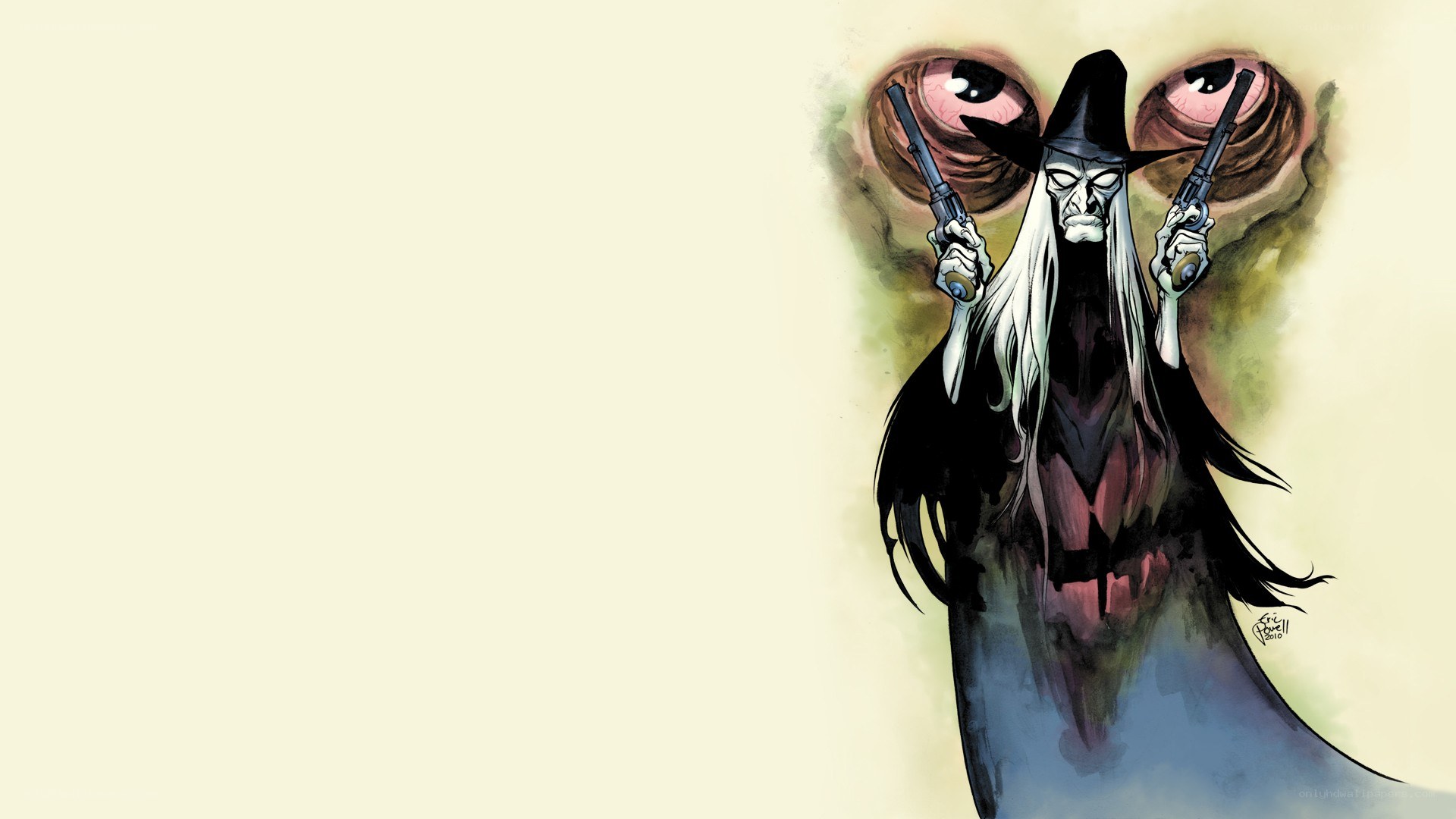 Witch with dual pistols
