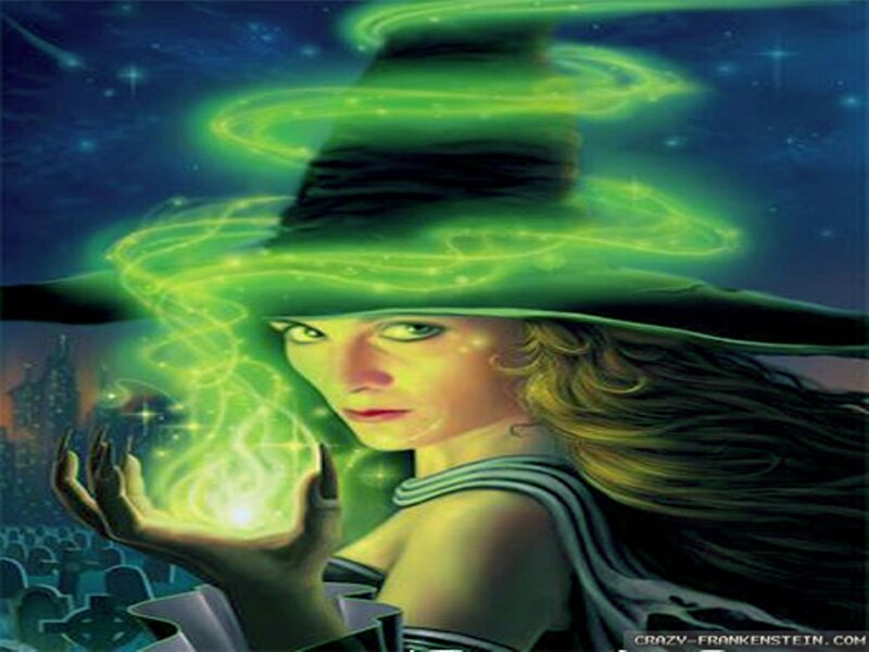 Witch with Glowing Hands