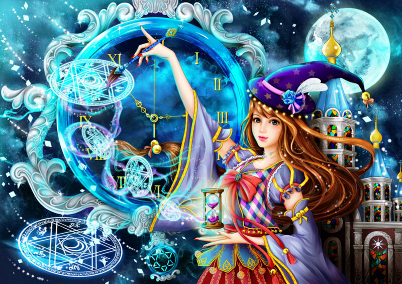 Witch with Hourglass