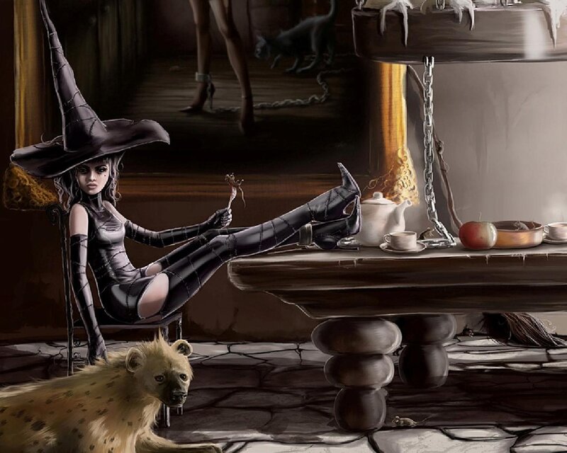 Witch with Hyena