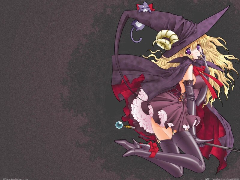 witch with long blonde hair