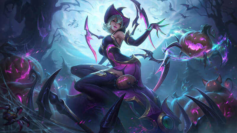 Witch with Pumpkin Lantern