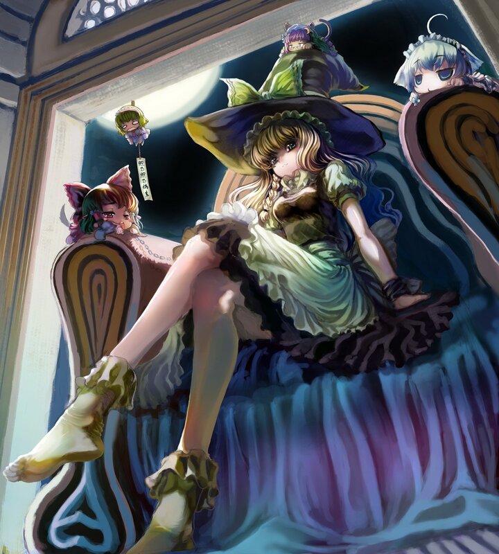 witch with small creatures