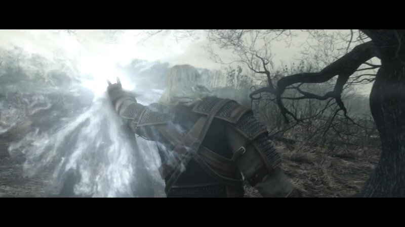 witcher casting spell