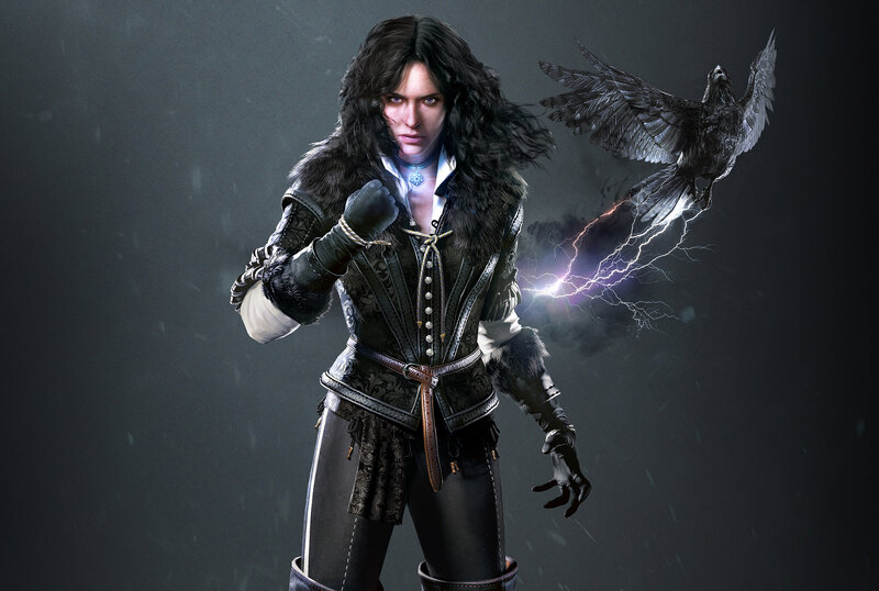 witcher character with raven