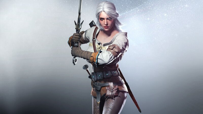 witcher character with sword