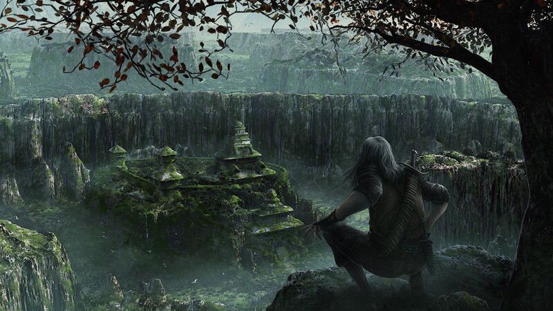 Witcher overlooks ancient ruins