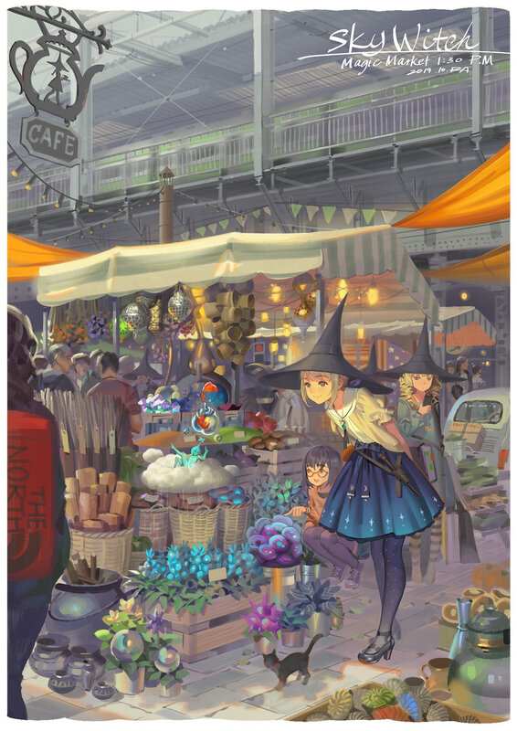Witches at a Market