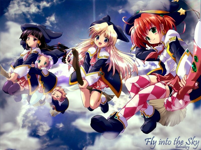 Witches Flying in the Sky