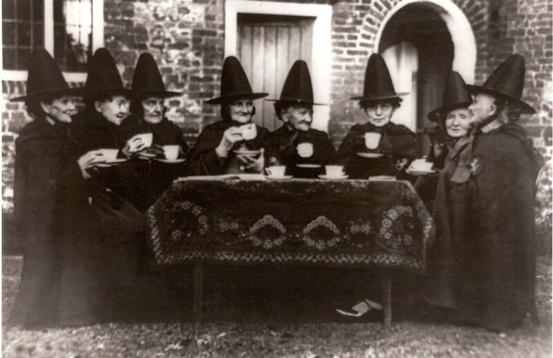 Witches having tea