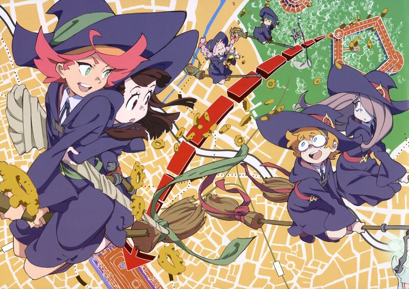 Witches on Broomsticks — Purple, Playful