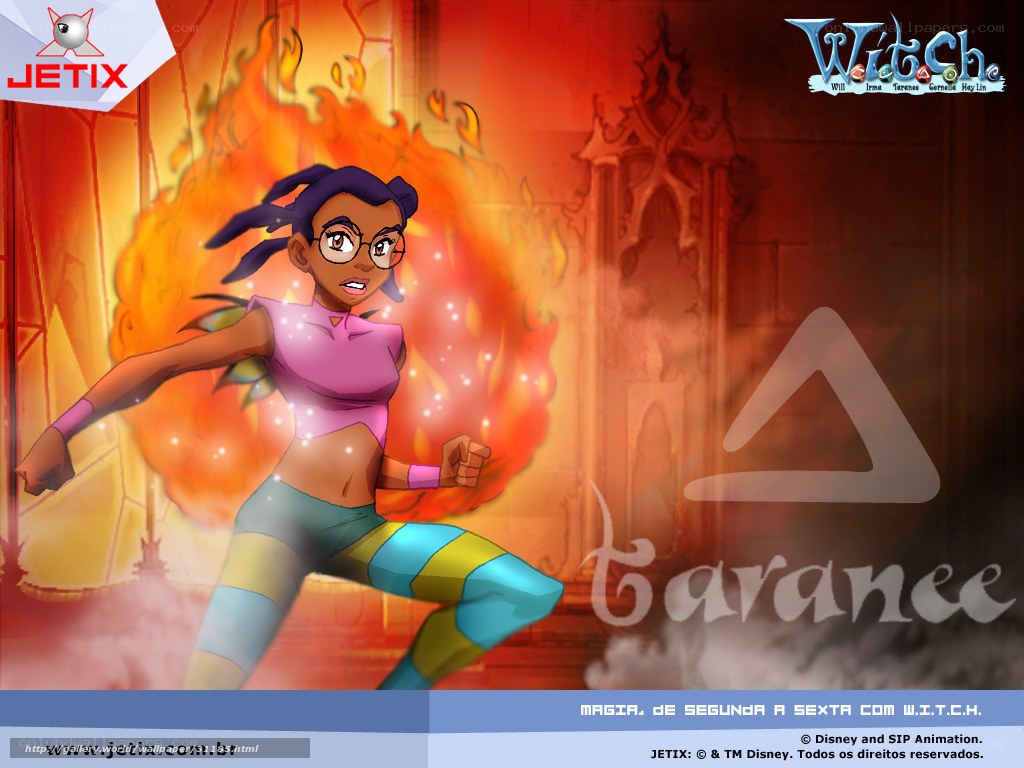 Witchy girl with fire magic