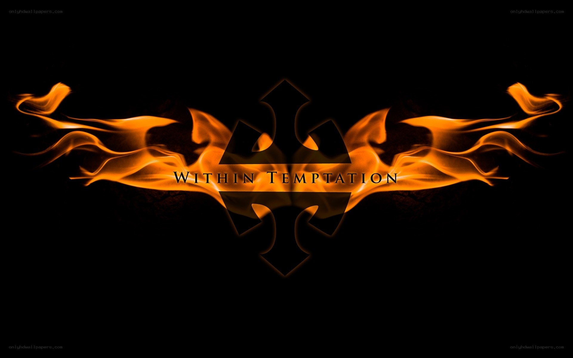 Within Temptation logo with flames