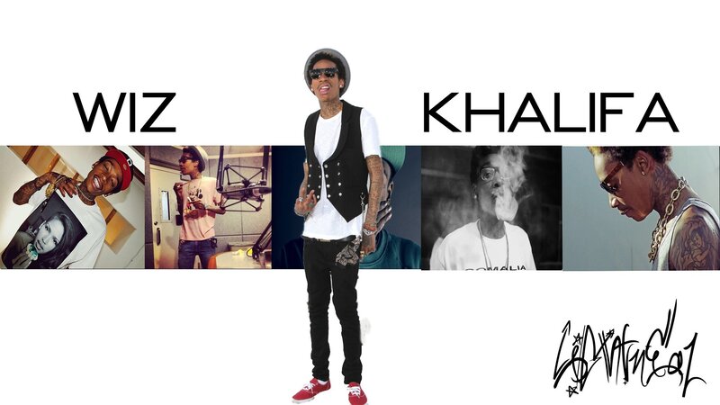 Wiz Khalifa Collage — White