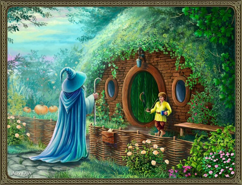 Wizard and Hobbit — Green
