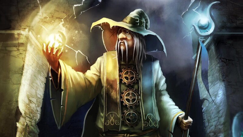 wizard casting a spell