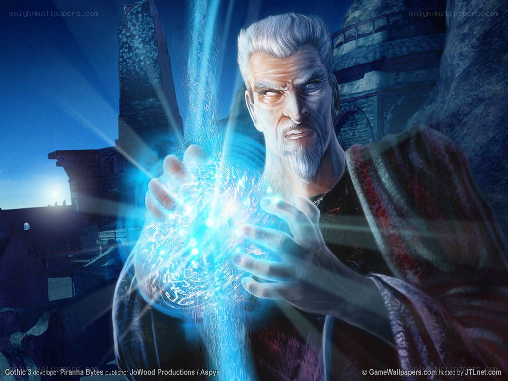 Wizard casting a spell