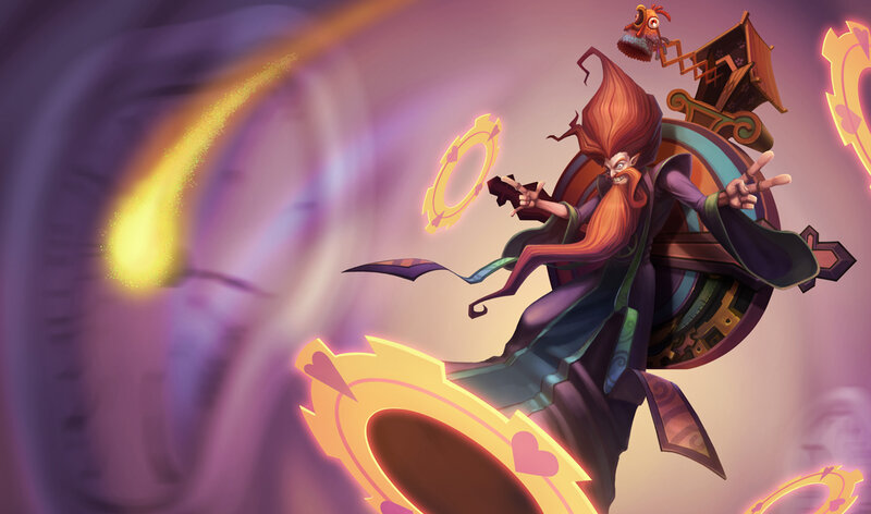 Wizard casting spell with bird