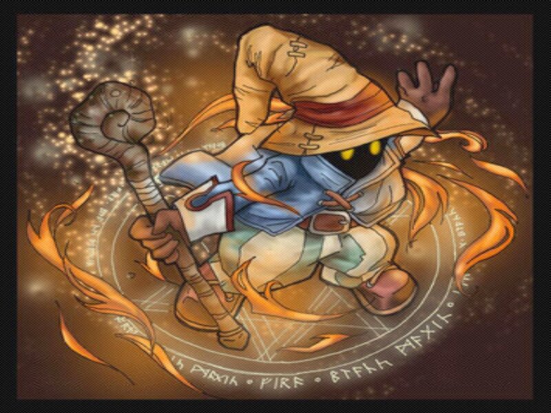 Wizard Character Casting Spell — Brown