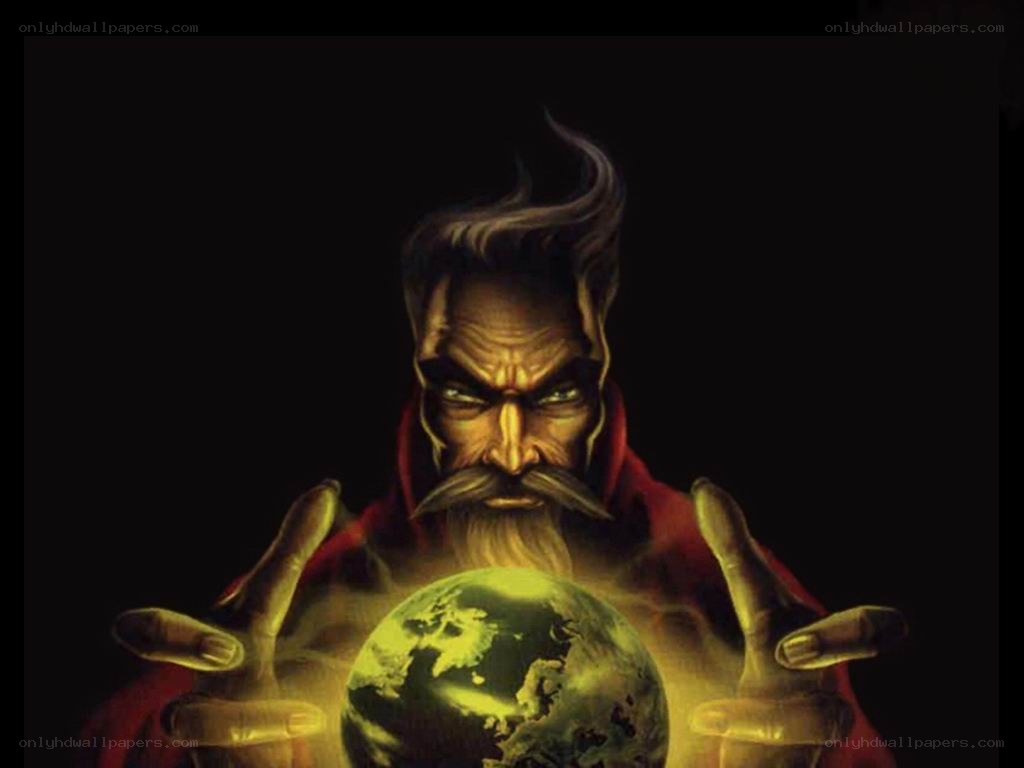 wizard holding a glowing globe