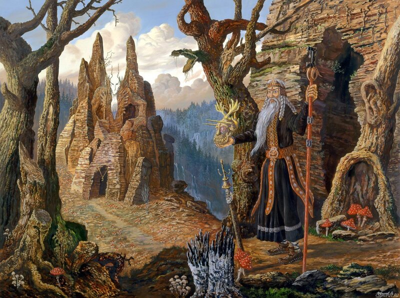 Wizard in a Forest — Brown
