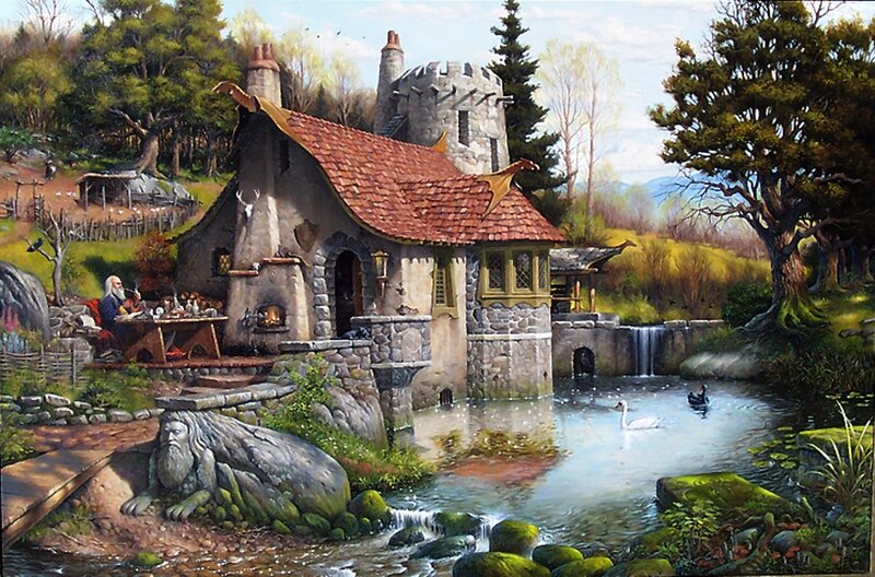 Wizard in Cottage