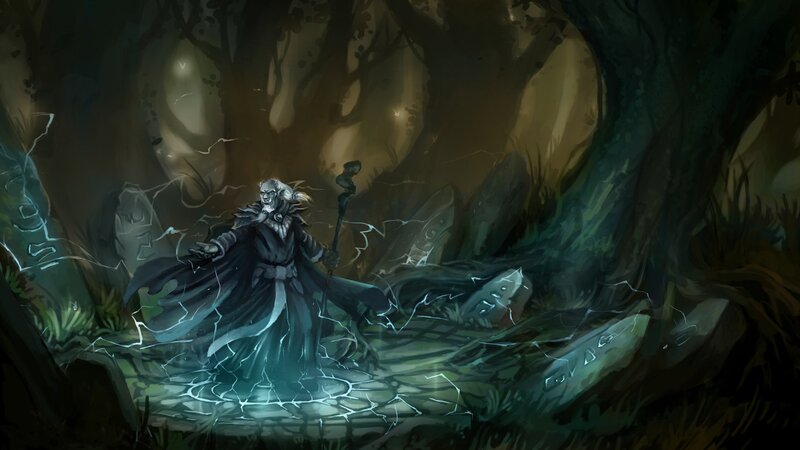Wizard in Dark Forest — Green